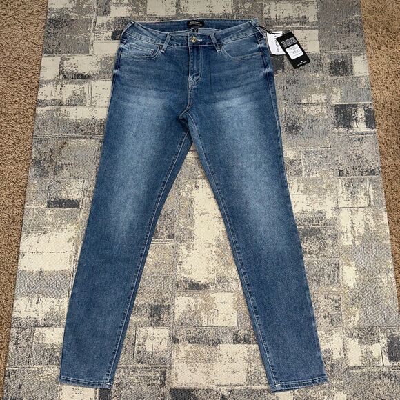 NWT True Religion Women Jeans 28 Jennie Crystal Viper Mid Rise Curvy Skinny $179 - Picture 2 of 13
